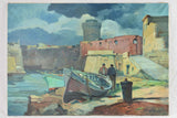 Antique seascape - Livorno Italy 28" x 39¾"