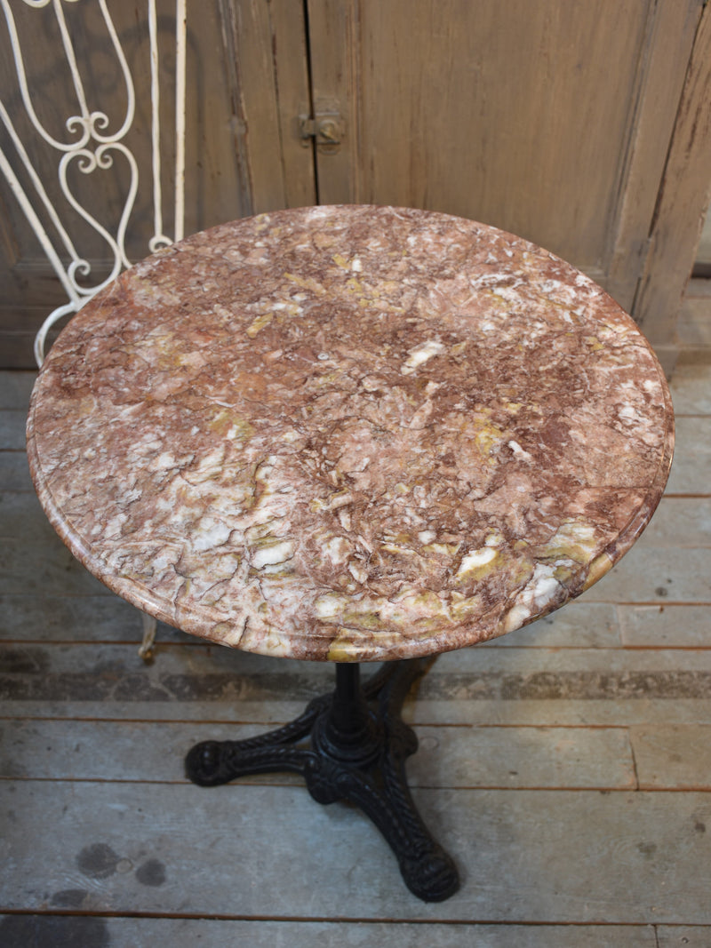 French marble top bistro table – 1940’s