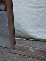 Vintage Italian mirror with raw wooden frame 36 ½'' x 55 ½''