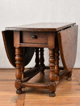 17th century French gate leg oval table