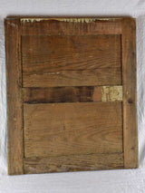 19th-century French mirror with timeworn glass and patinated timber frame 23¾" x 27½"