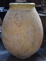 Biot jar, yellow glaze, very large, 18th-century