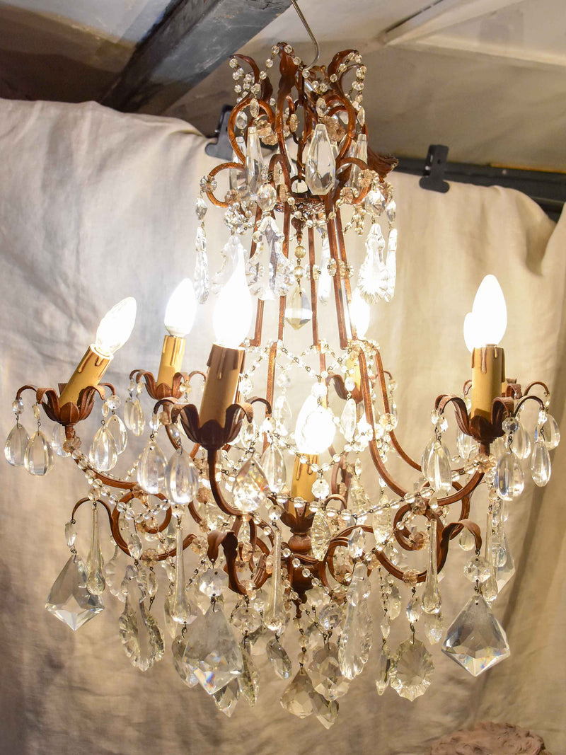 Vintage chandelier with seven lights