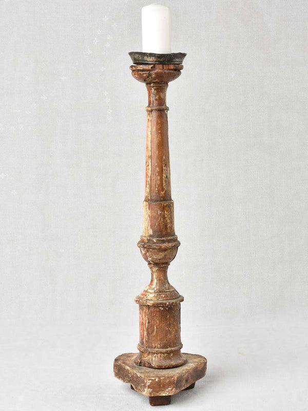 Rustic French Church Altar Candlestick