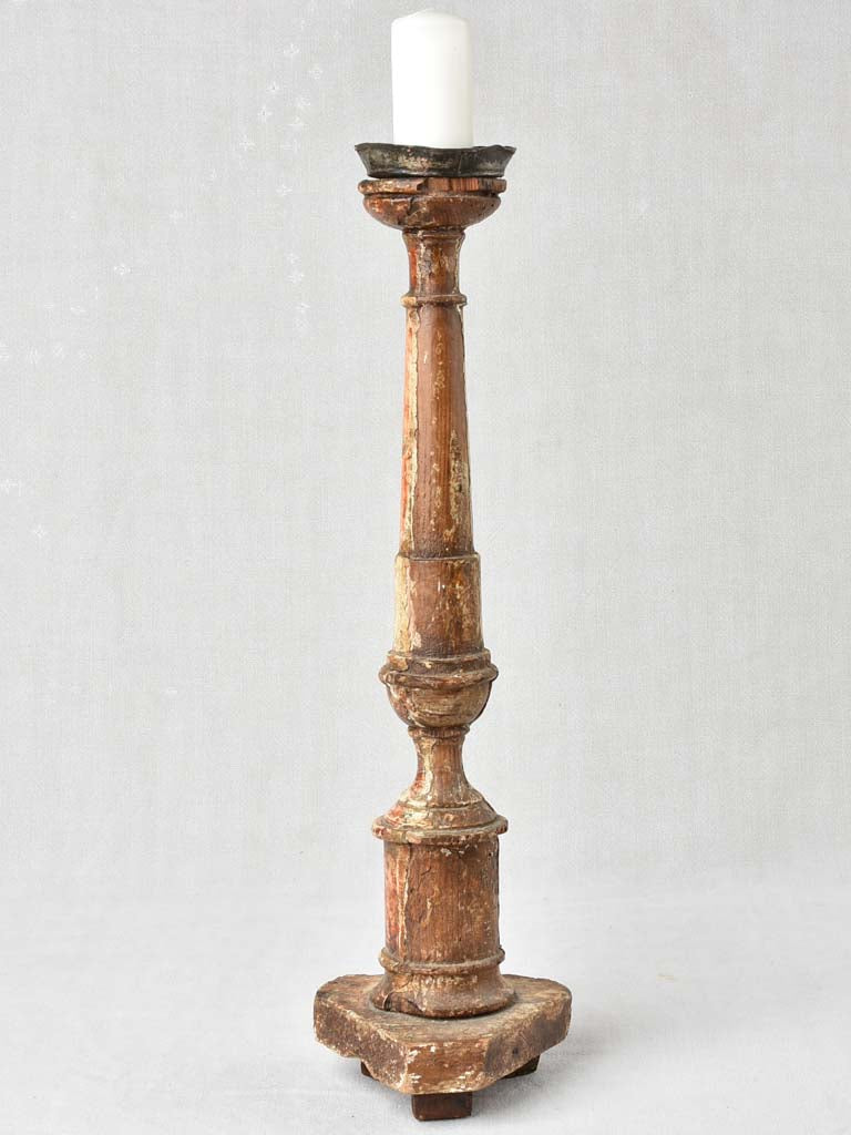 Rustic French Church Altar Candlestick