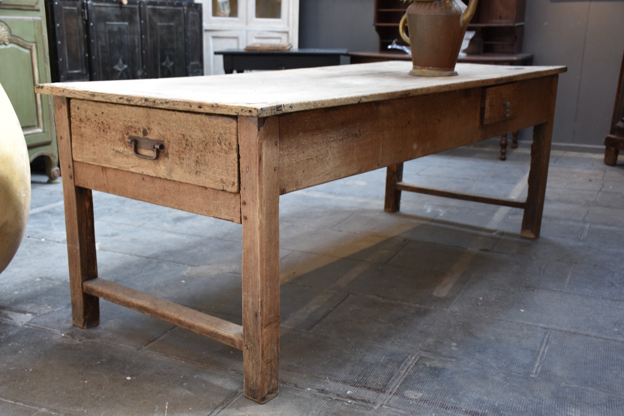 Antique French country farm table – 19th century