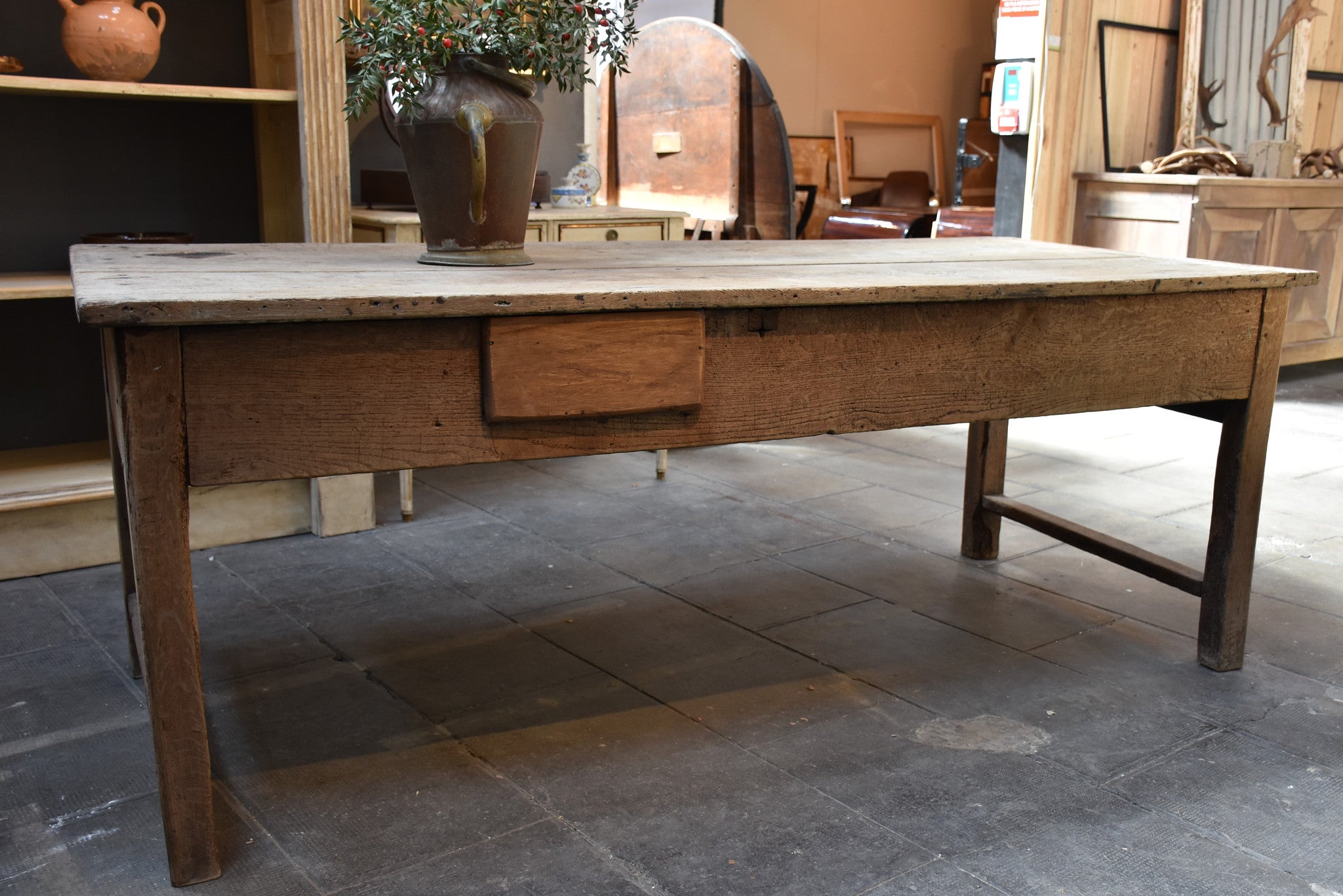 Antique French country farm table – 19th century