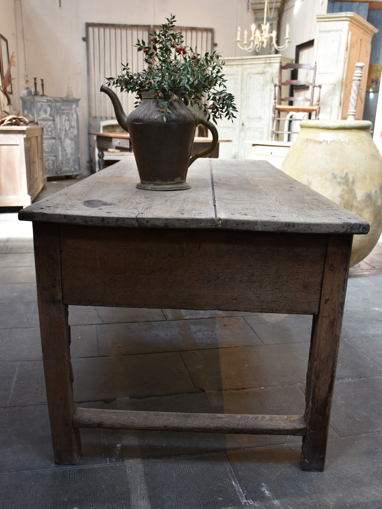 Antique French country farm table – 19th century