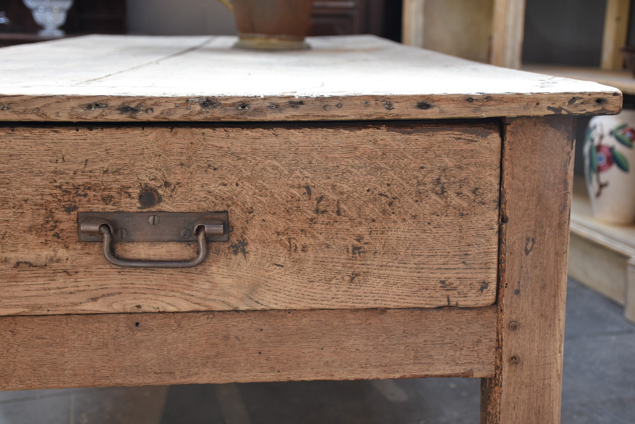 Antique French country farm table – 19th century
