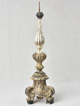 Time-worn French altar pricket candlestick