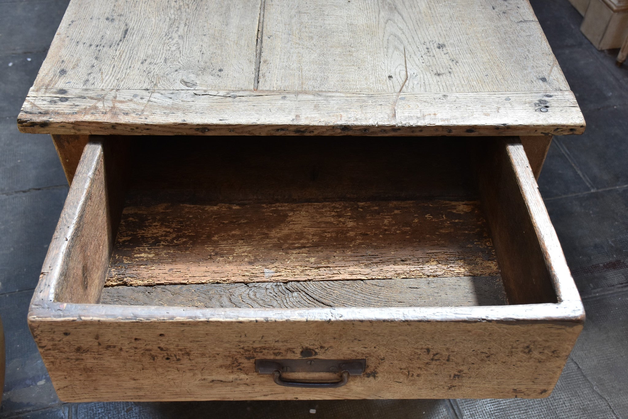 Antique French country farm table – 19th century