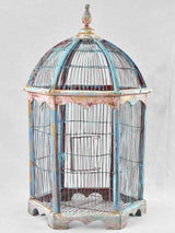 1930s hexagonal French birdcage with dome 29¼"