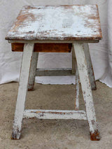 Rustic farm table with drawer and cross bracing