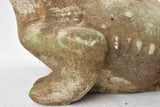 Salvaged vintage fountain frog 12¼"