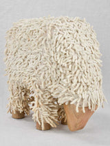 Vintage French sheep sculpture/stool 13¾"