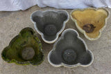Collection of three 'Mickey's ears' mid-century garden planters