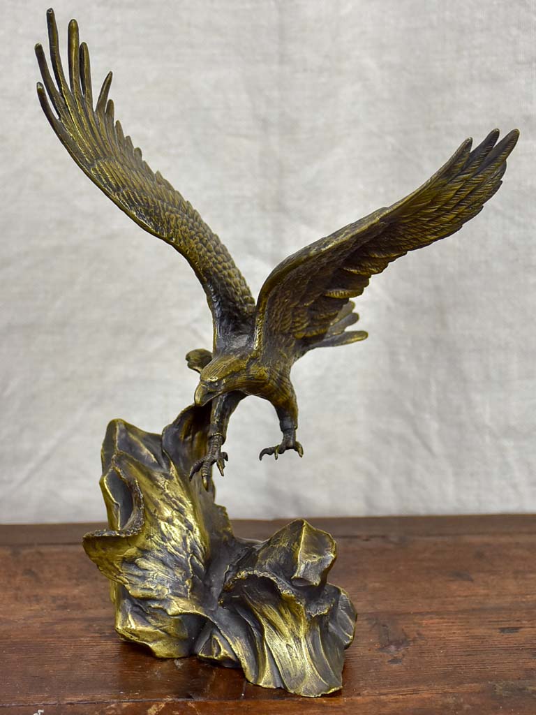 19th Century French bronze sculpture of an eagle
