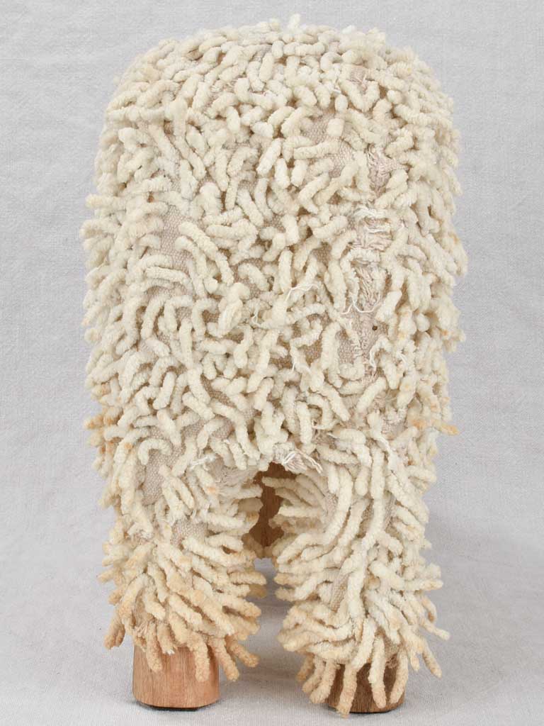 Vintage French sheep sculpture/stool 13¾"