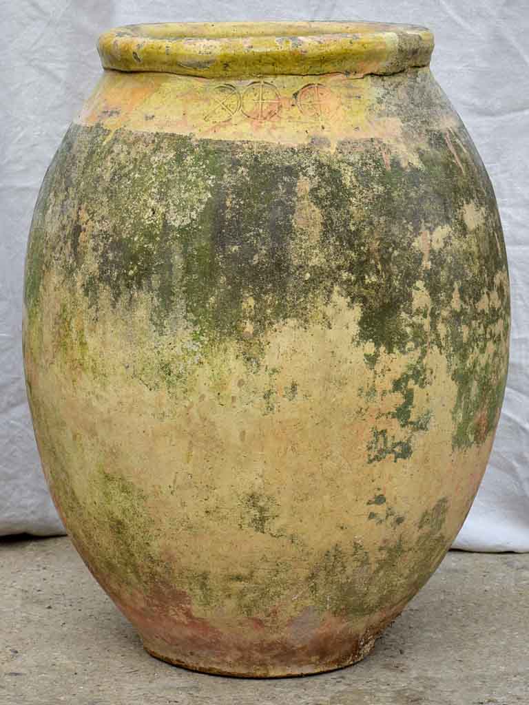 18th Century French Biot olive jar, stamped - 30¾"