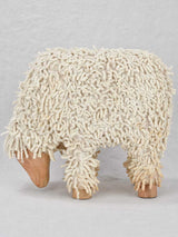 Vintage French sheep sculpture/stool 13¾"