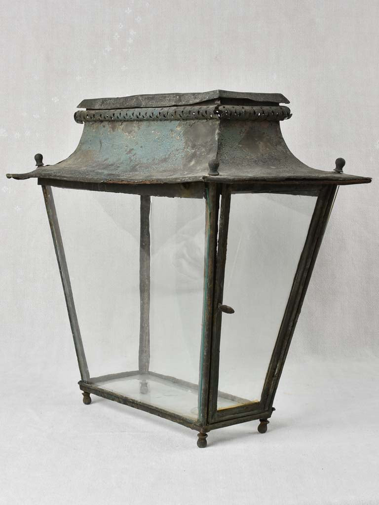 Classic aged appealing French tole lantern
