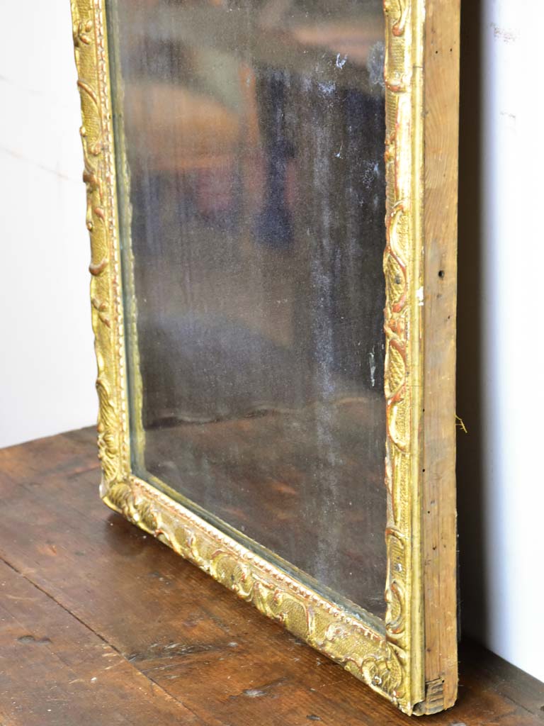 Small 18th Century gilded mirror - Louis XIII / XIV 21¾" x 17¾"