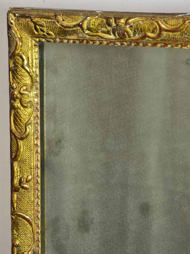 Small 18th Century gilded mirror - Louis XIII / XIV 21¾" x 17¾"