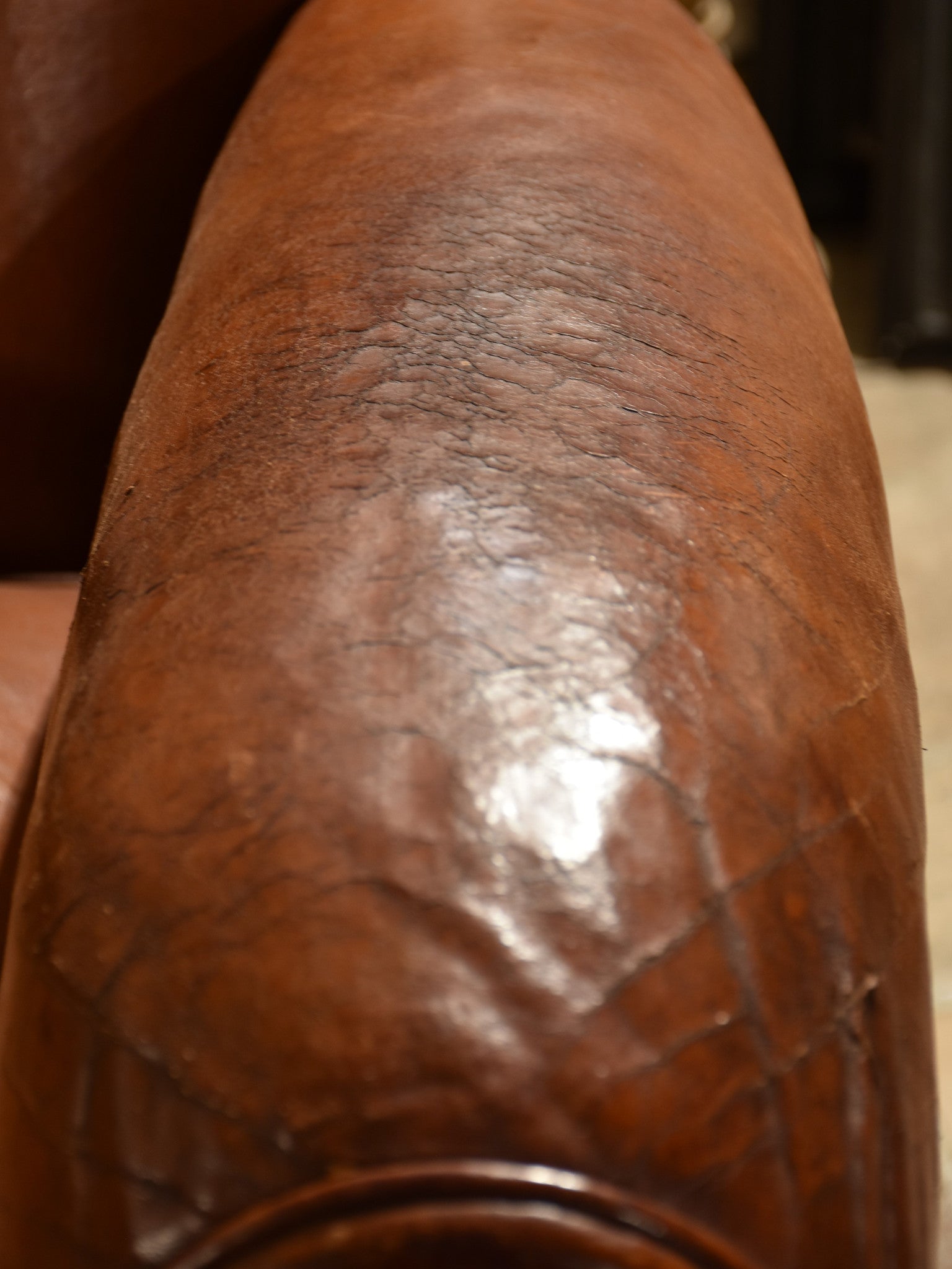 French leather club chair – 1960’s