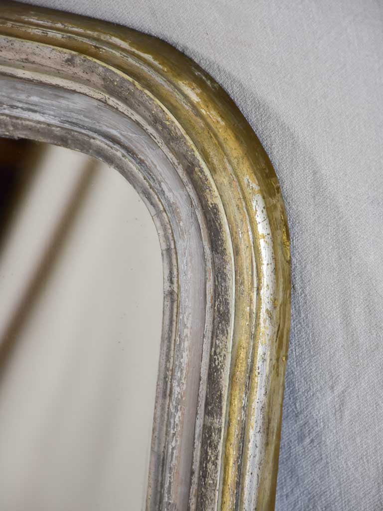 Silver Louis Philippe mirror from the 19th century 25¼" x 32¾"