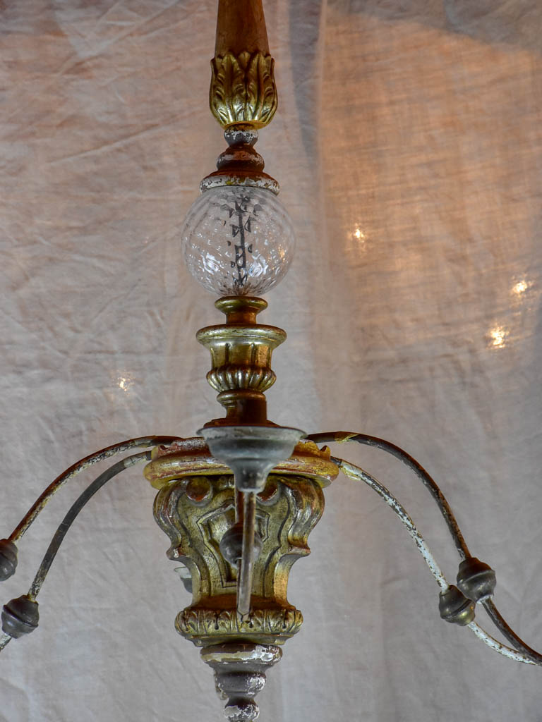 Antique French candle chandelier