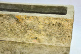 Pair of large rectangular faux bois planters - 1950's 38¼"