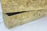 Pair of large rectangular faux bois planters - 1950's 38¼"