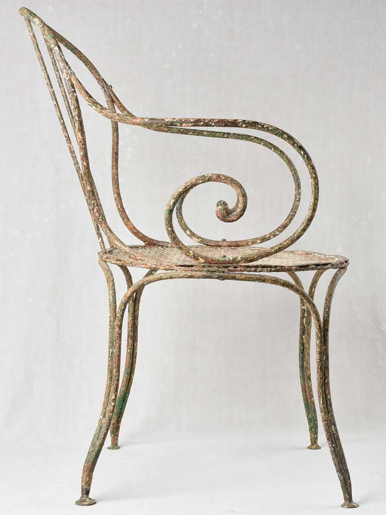 Rustic Patina French Garden Chair