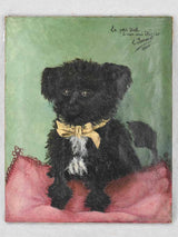 Portrait of a dog, 1900, oil on canvas 13" x 16¼"