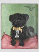 Portrait of a dog, 1900, oil on canvas 13" x 16¼"