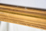 Large Louis Philippe mirror with gilt frame 36½" x 58"