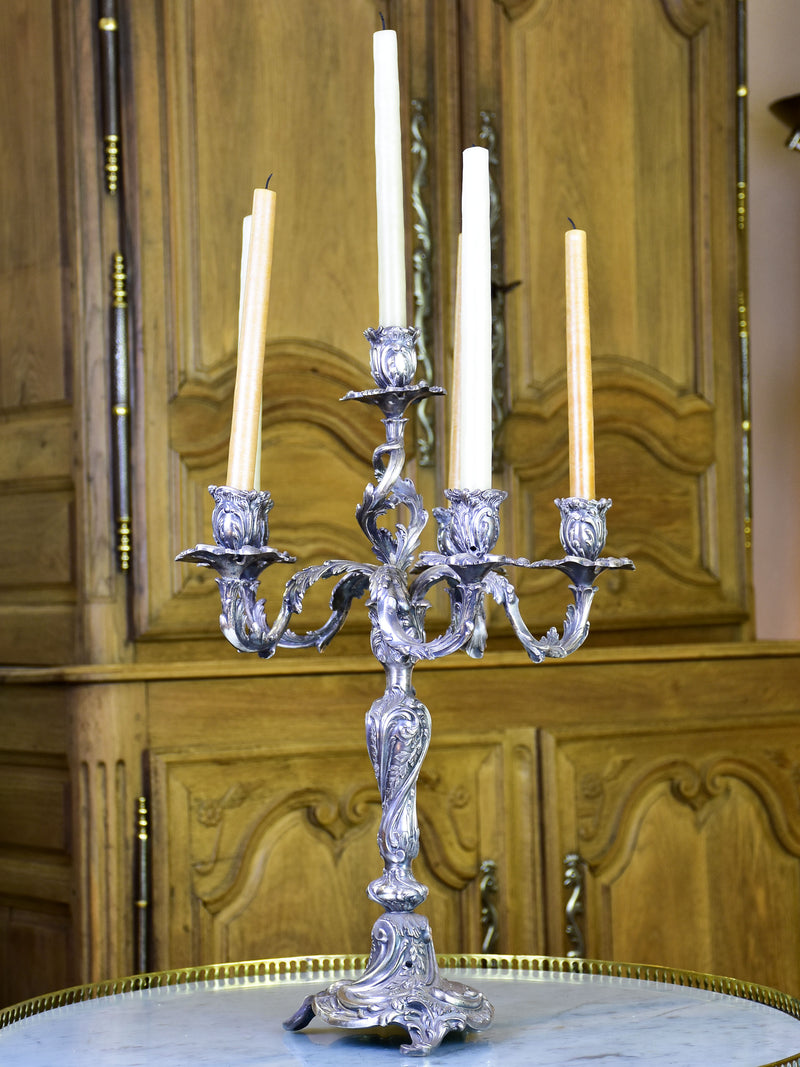 Pair of Christofle candelabras from the late 19th century