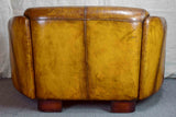 Vintage small leather sofa - two seater