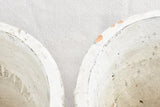 Set of 6 vintage cachepots - plaster 6¾"