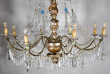 RESERVED Large early 19th-century Italian chandelier 45" x 30¾"