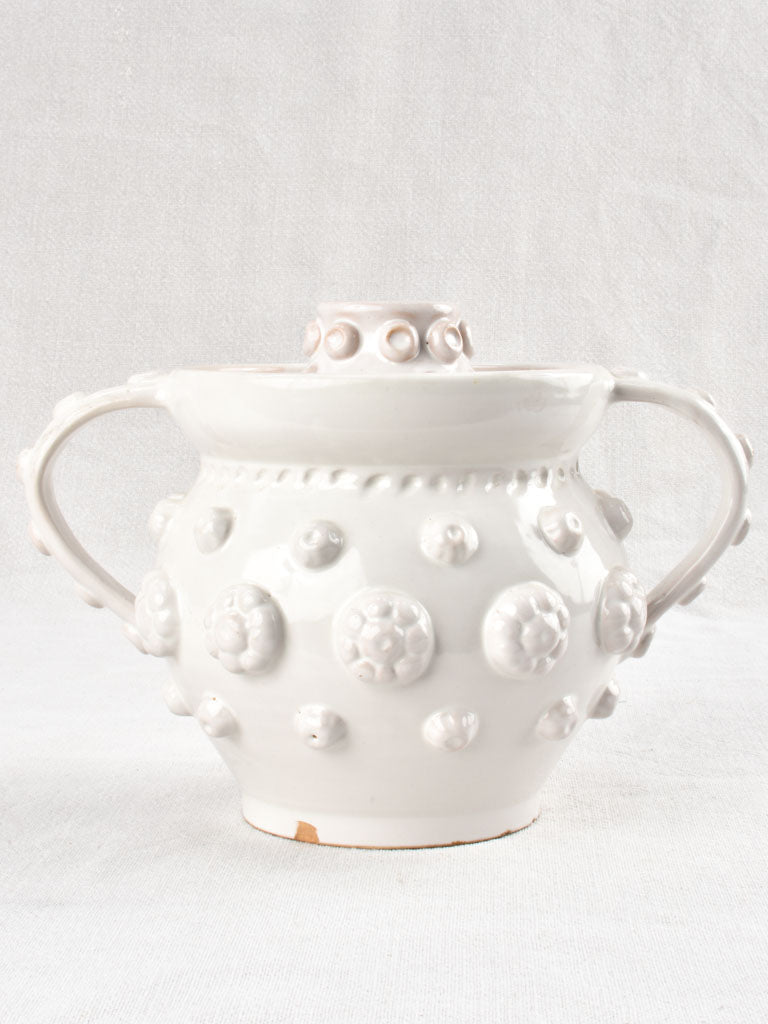 Émile Tessier tulip vase / lidded incense holder