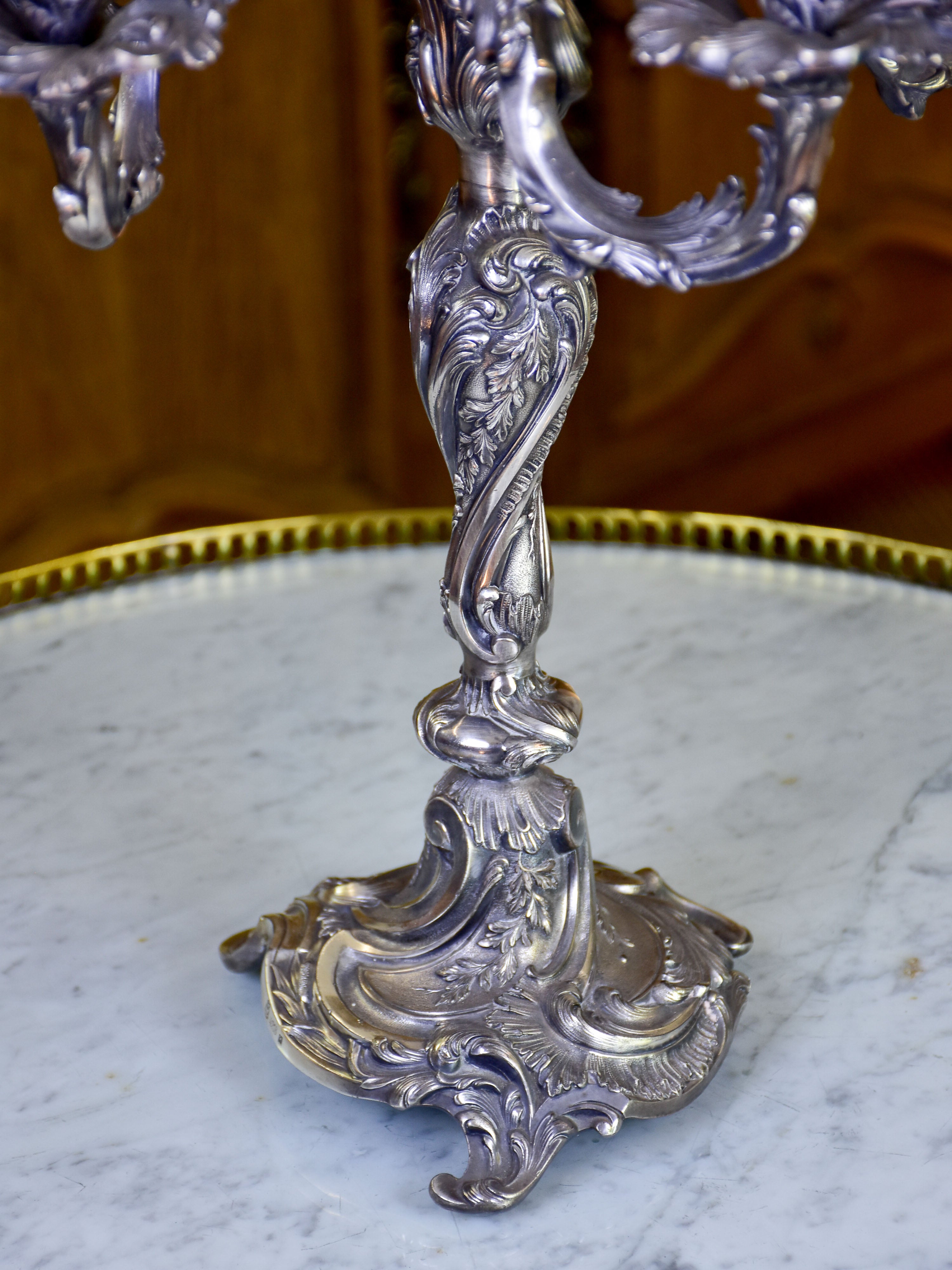 Pair of Christofle candelabras from the late 19th century