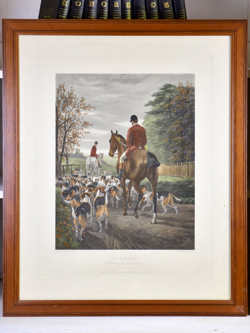 Pair of 19th century etchings - English hunting scenes