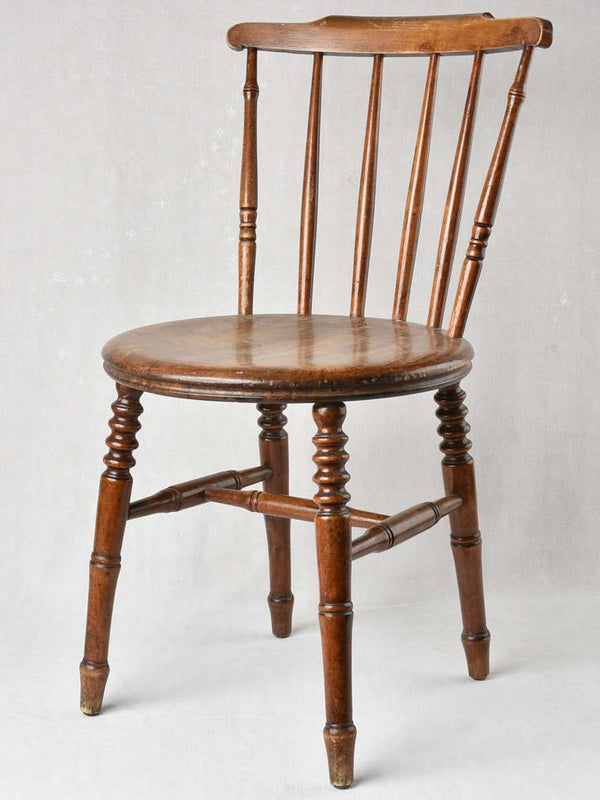 Antique English wooden kitchen chair