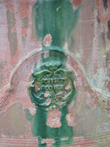 Very large antique terracotta Anduze urn - flame glaze 33½"