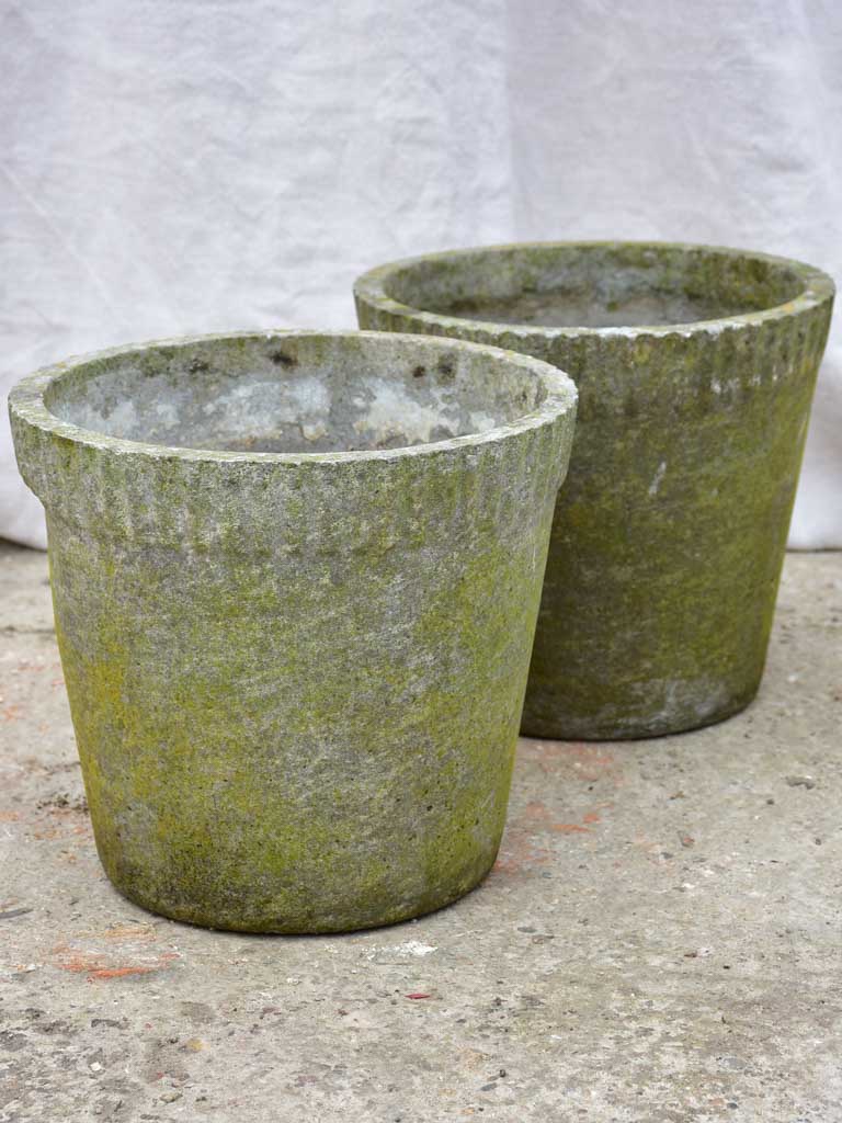 Pair of Willy Guhl tapered flower pots
