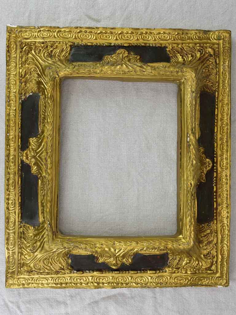 Rustic Antique Black and Gold Frame