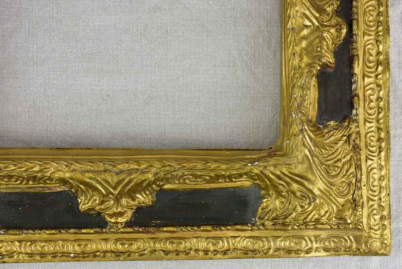 Distressed Plaster Frame with Gold Detail