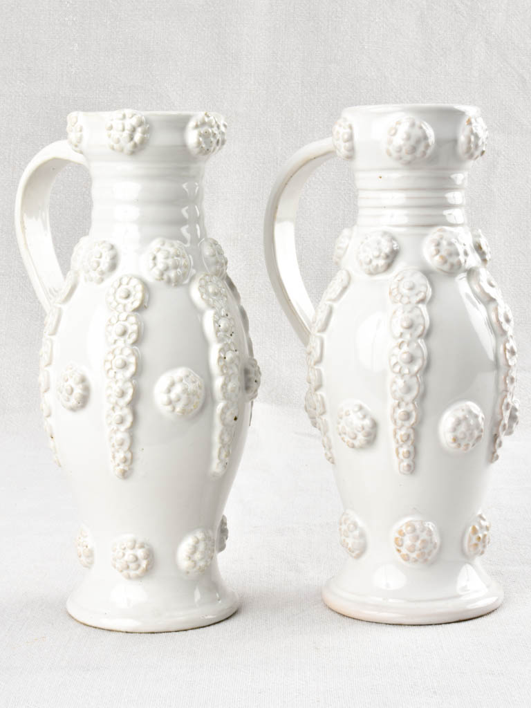 Elegant French Ceramic Pitchers from 1950s