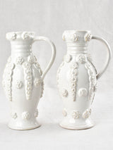 Intricate Relief Decorated Tessier Vases